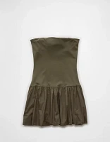 AE Strapless Drop Waist Bubble Mini Dress