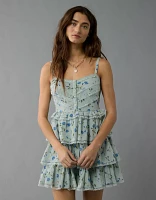 AE Lace Ruffle Tiered Mini Dress