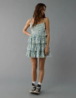AE Lace Ruffle Tiered Mini Dress