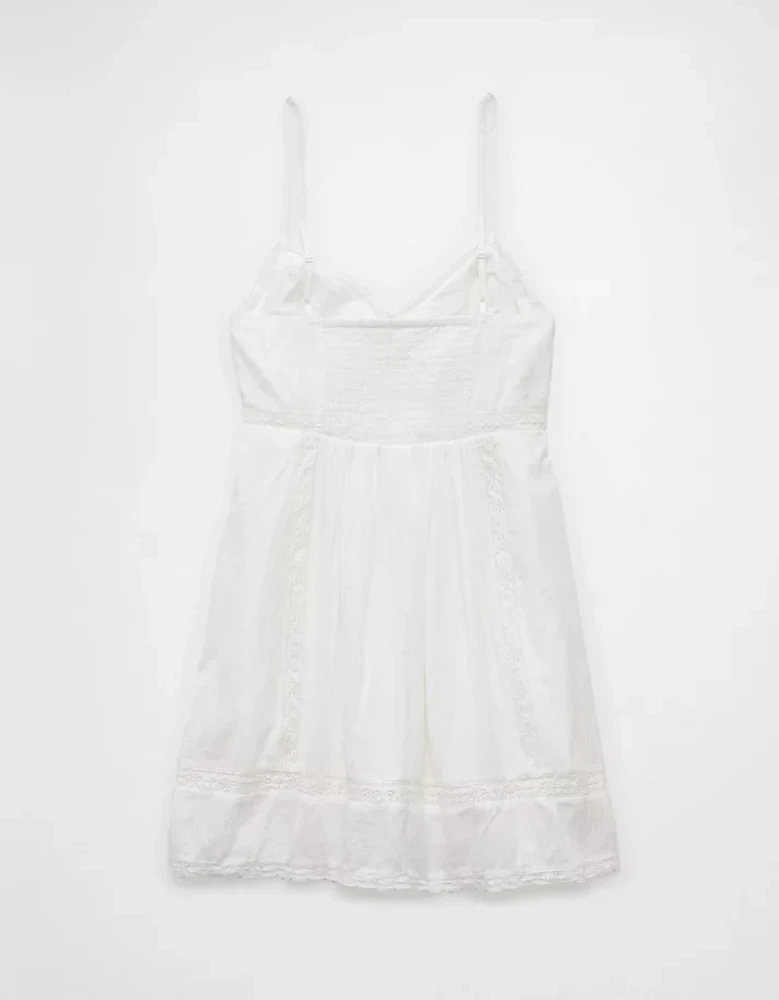 AE V-Neck Pintuck Mini Dress