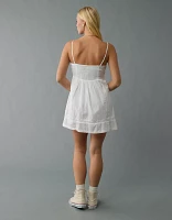 AE V-Neck Pintuck Mini Dress