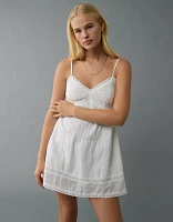 AE V-Neck Pintuck Mini Dress