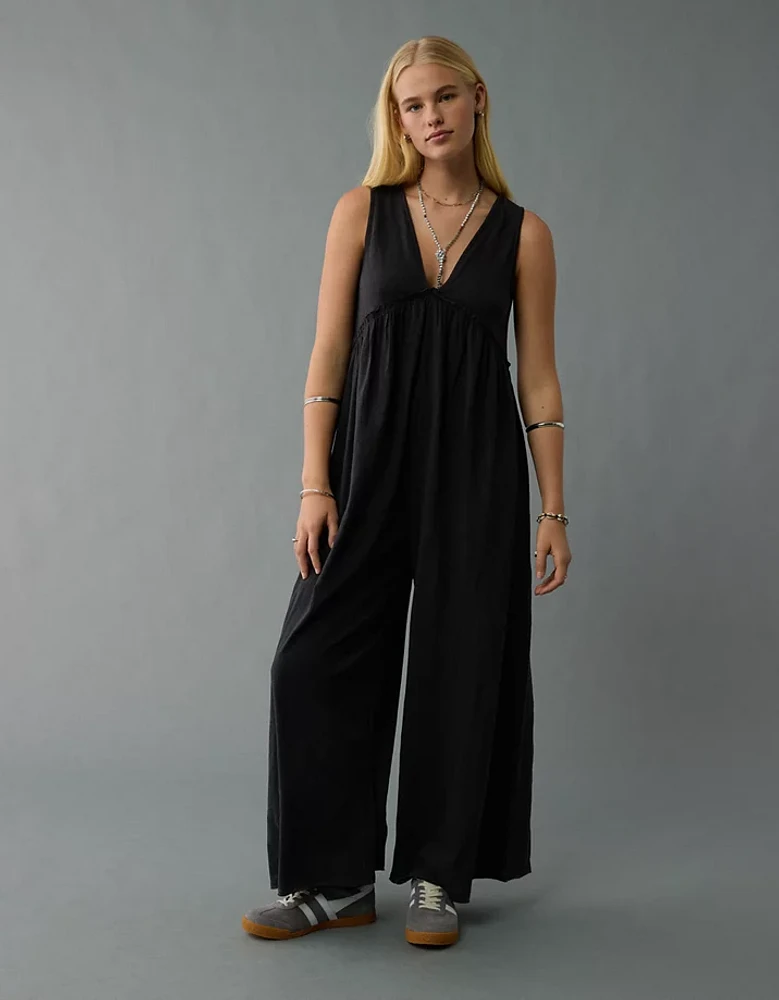 AE Sunchaser Knit V-Neck Jumpsuit