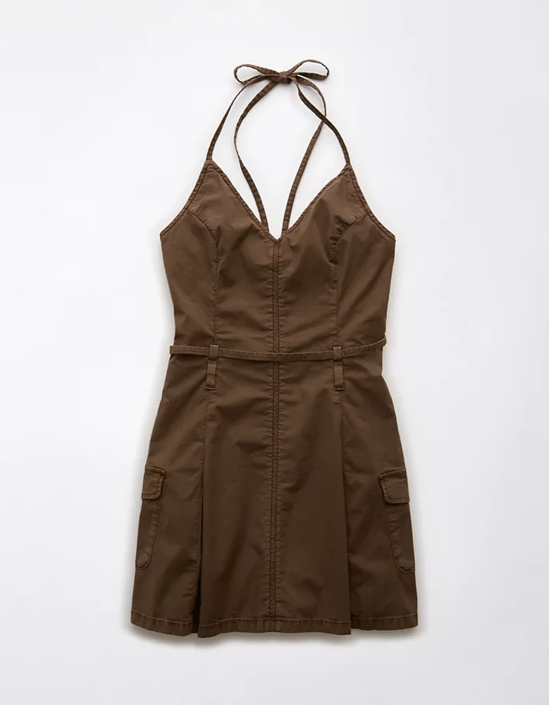 AE Halter Cargo Mini Dress