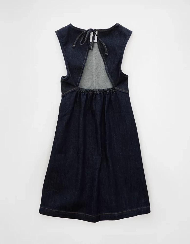 AE Denim Mini Shift Dress