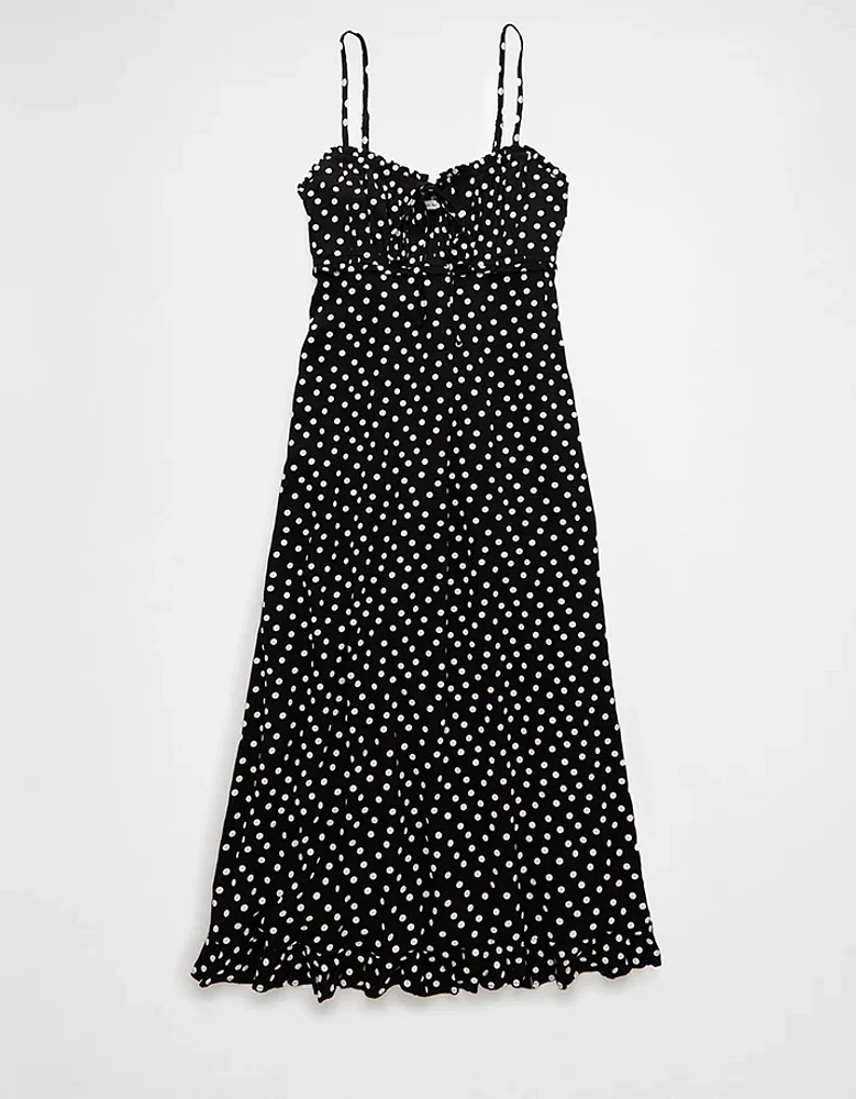 AE Polka Dot Midi Slip Dress