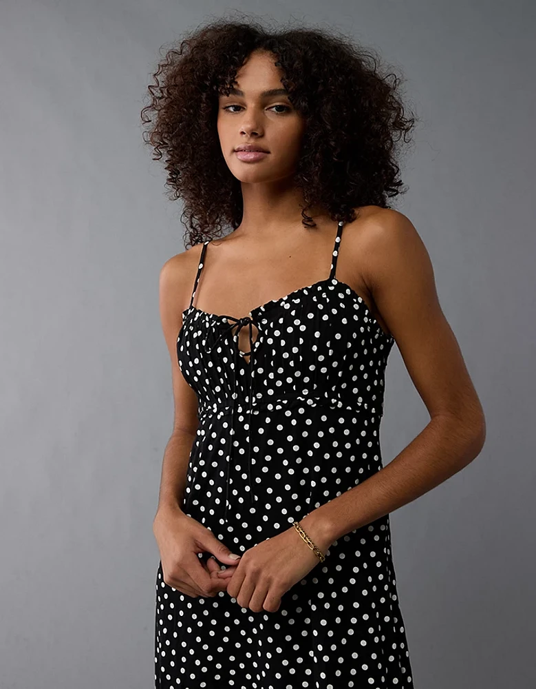 AE Polka Dot Midi Slip Dress