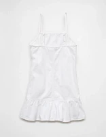 Minirobe tube à volants en denim AE