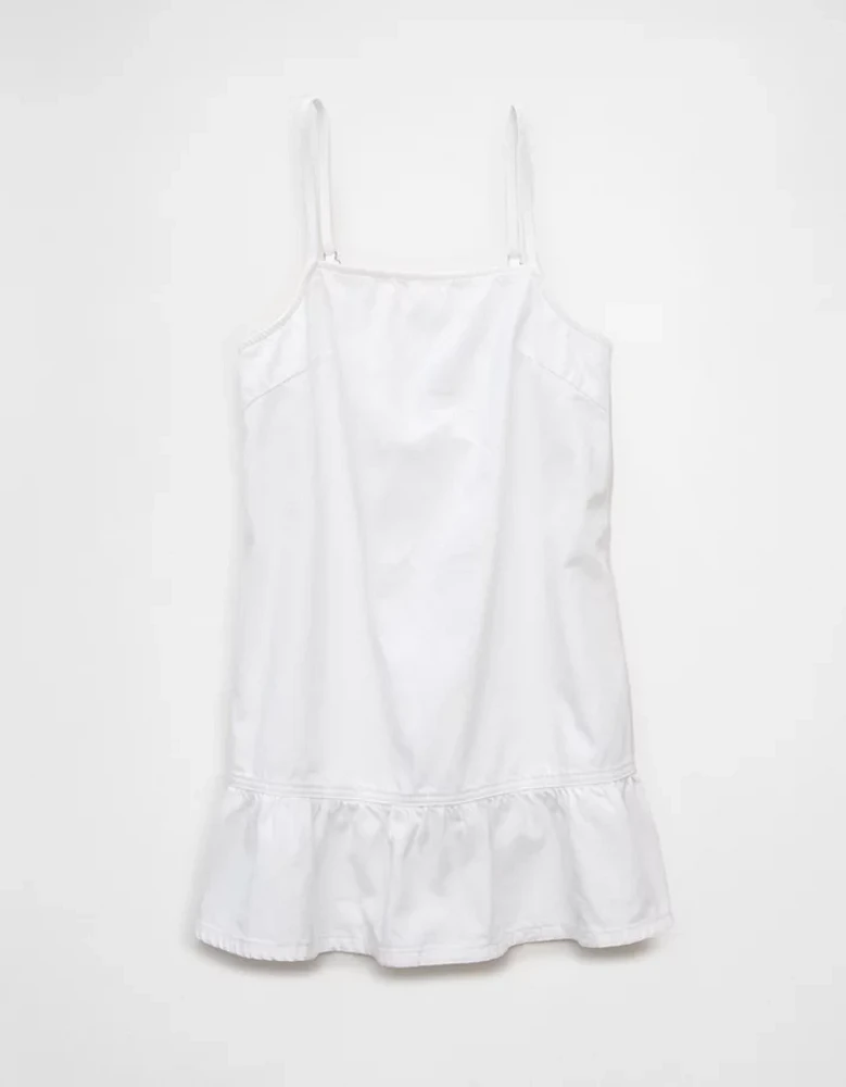Minirobe tube à volants en denim AE
