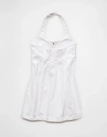 Minirobe boutonnée bain-de-soleil en denim AE
