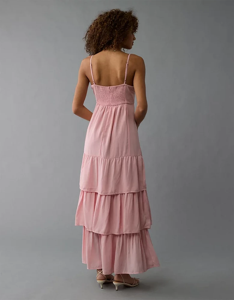 AE Drop Waist Tiered Maxi Dress