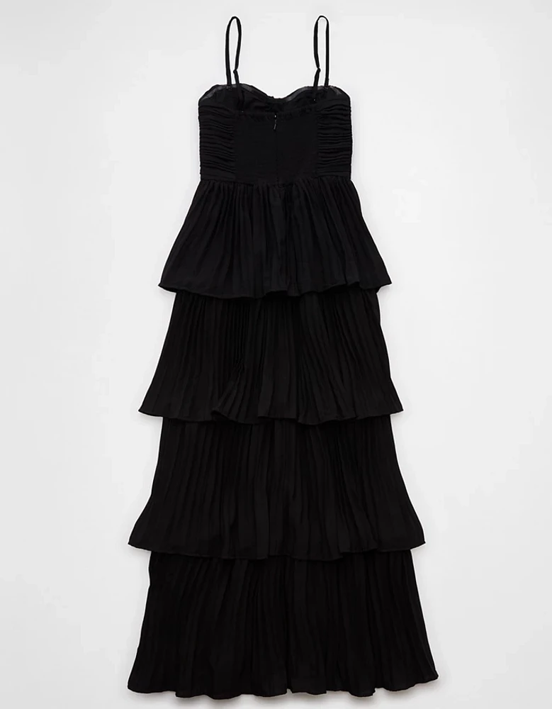 AE Tiered Pleated Maxi Dress