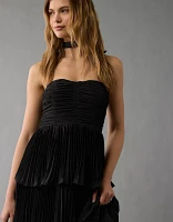 AE Tiered Pleated Maxi Dress