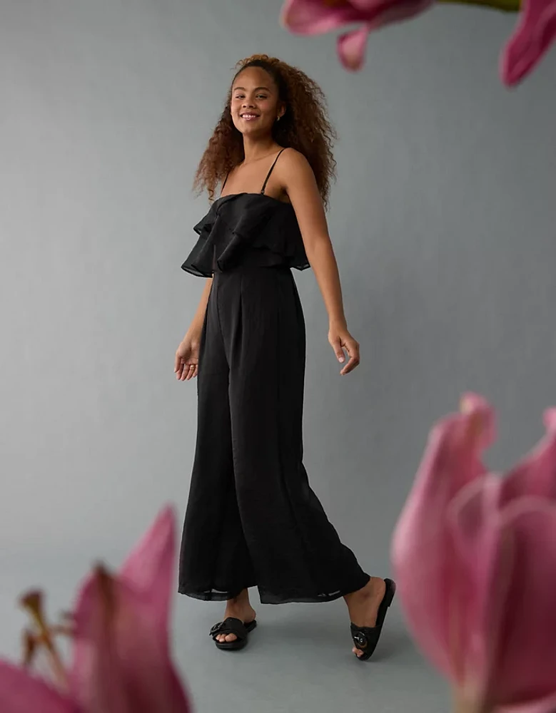 AE Strapless Ruffle Jumpsuit