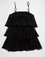 AE Strapless Ruffle Tiered Mini Dress