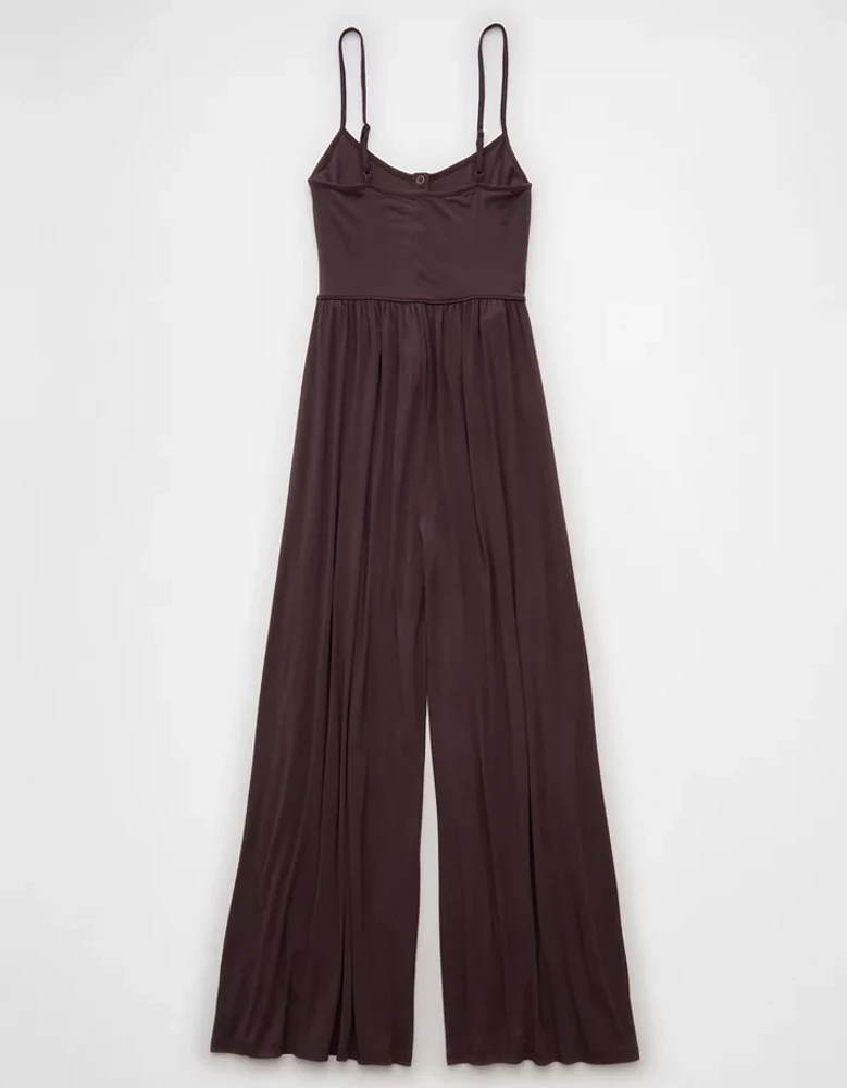 Combinaison-pantalon henley en tricot AE