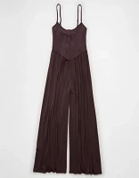 Combinaison-pantalon henley en tricot AE