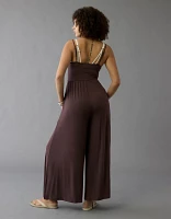 Combinaison-pantalon henley en tricot AE