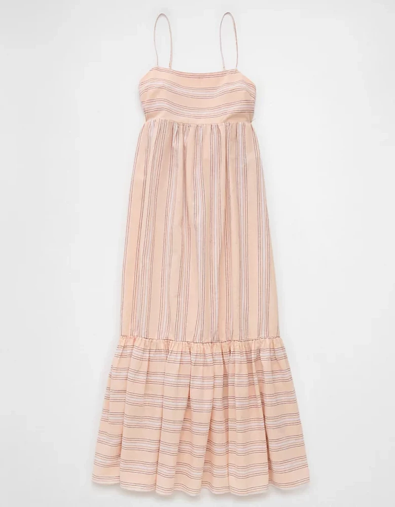 AE Tie Back Babydoll Maxi Dress