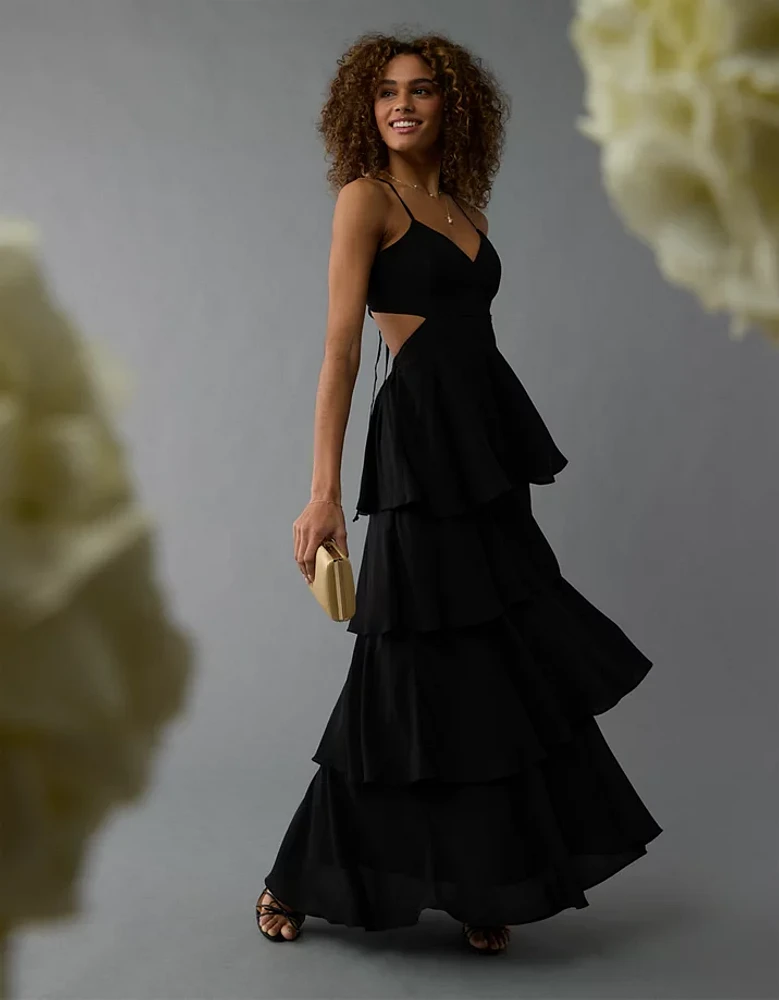 AE Cut-Out Tiered Maxi Dress