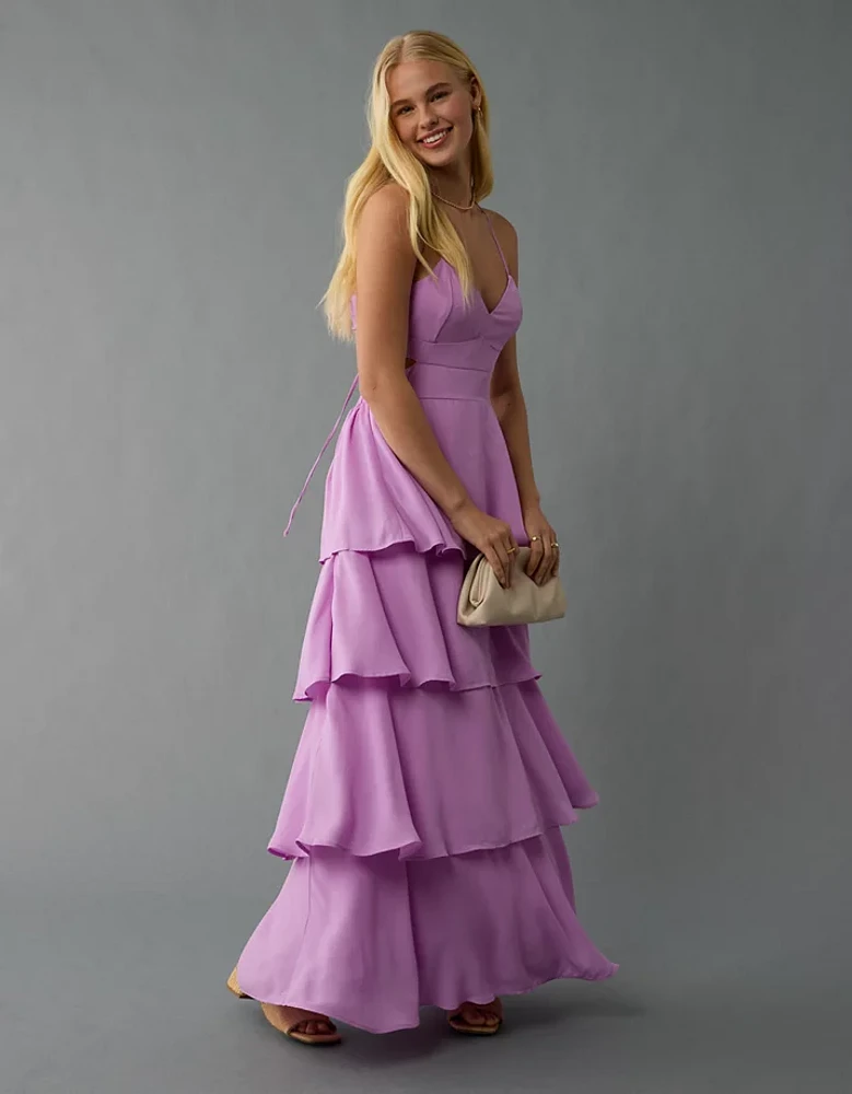 AE Cut-Out Tiered Maxi Dress