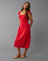 AE Cap Sleeve Sweetheart Midi Dress