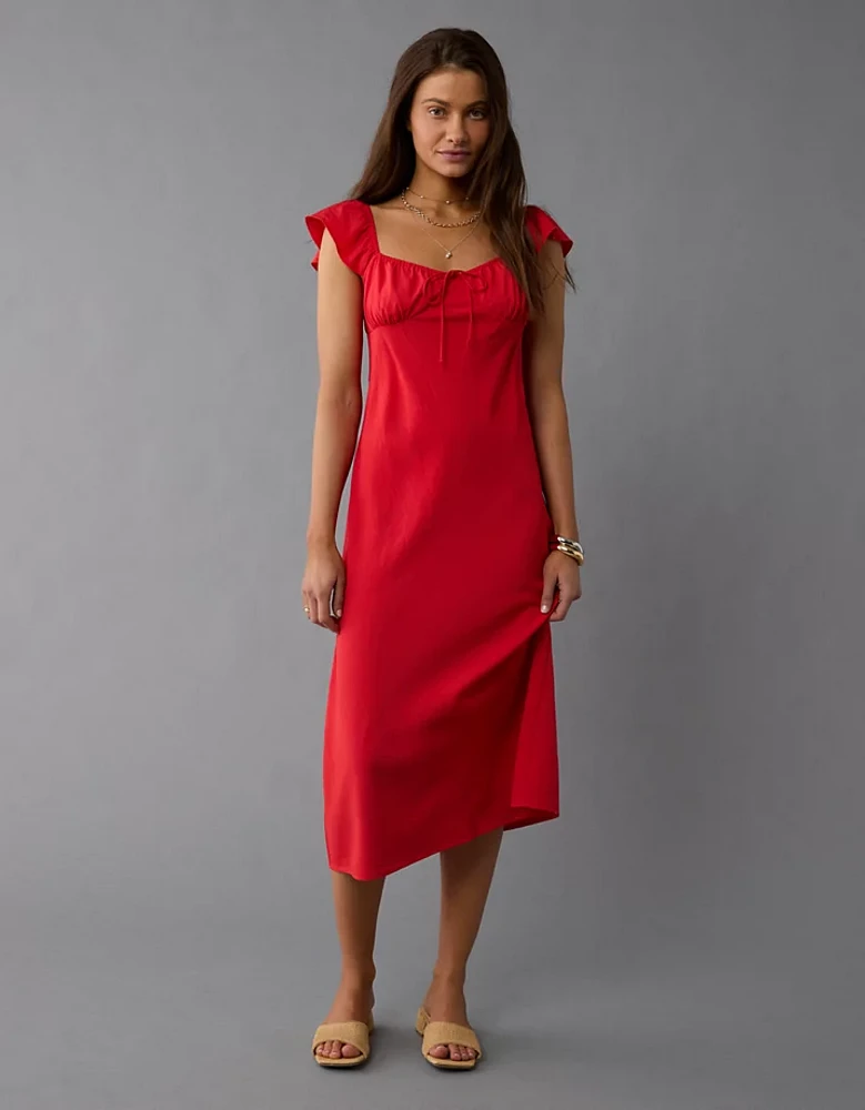 AE Cap Sleeve Sweetheart Midi Dress
