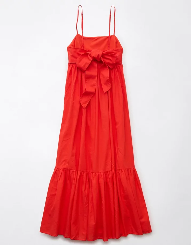 AE Tie Back Babydoll Maxi Dress