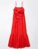 AE Tie Back Babydoll Maxi Dress