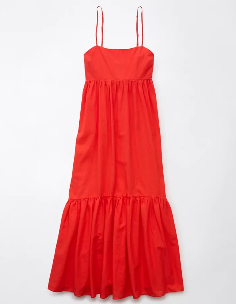 AE Tie Back Babydoll Maxi Dress