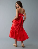 AE Tie Back Babydoll Maxi Dress