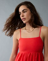 AE Tie Back Babydoll Maxi Dress