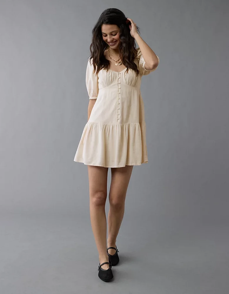 Robe nuisette à manches bouffantes AE