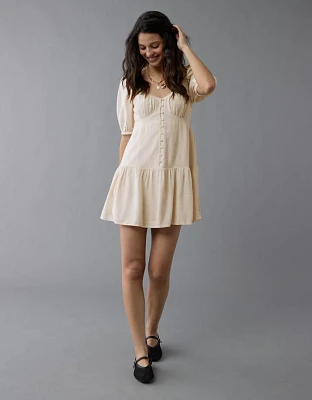 Robe nuisette à manches bouffantes AE