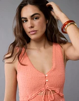 Robe longue à ouvertures encolure en V AE