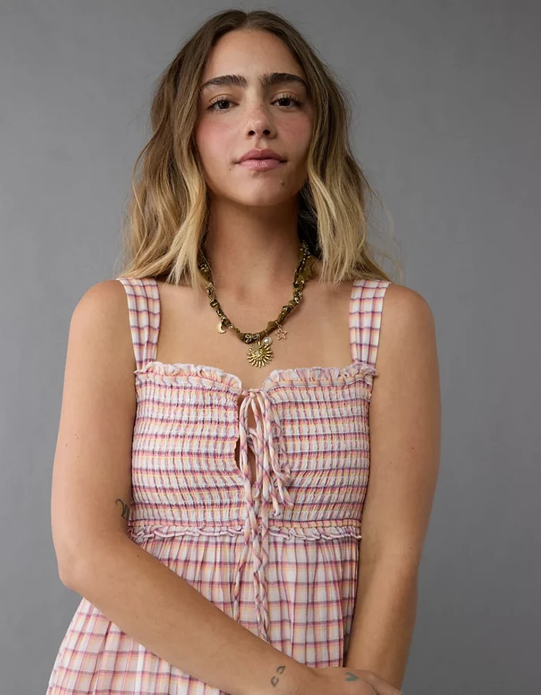 Minirobe nuisette à carreaux AE