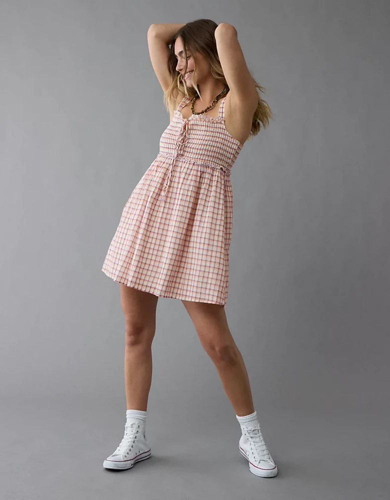 Minirobe nuisette à carreaux AE