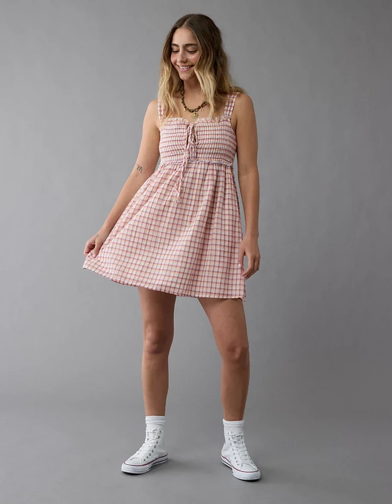 Minirobe nuisette à carreaux AE