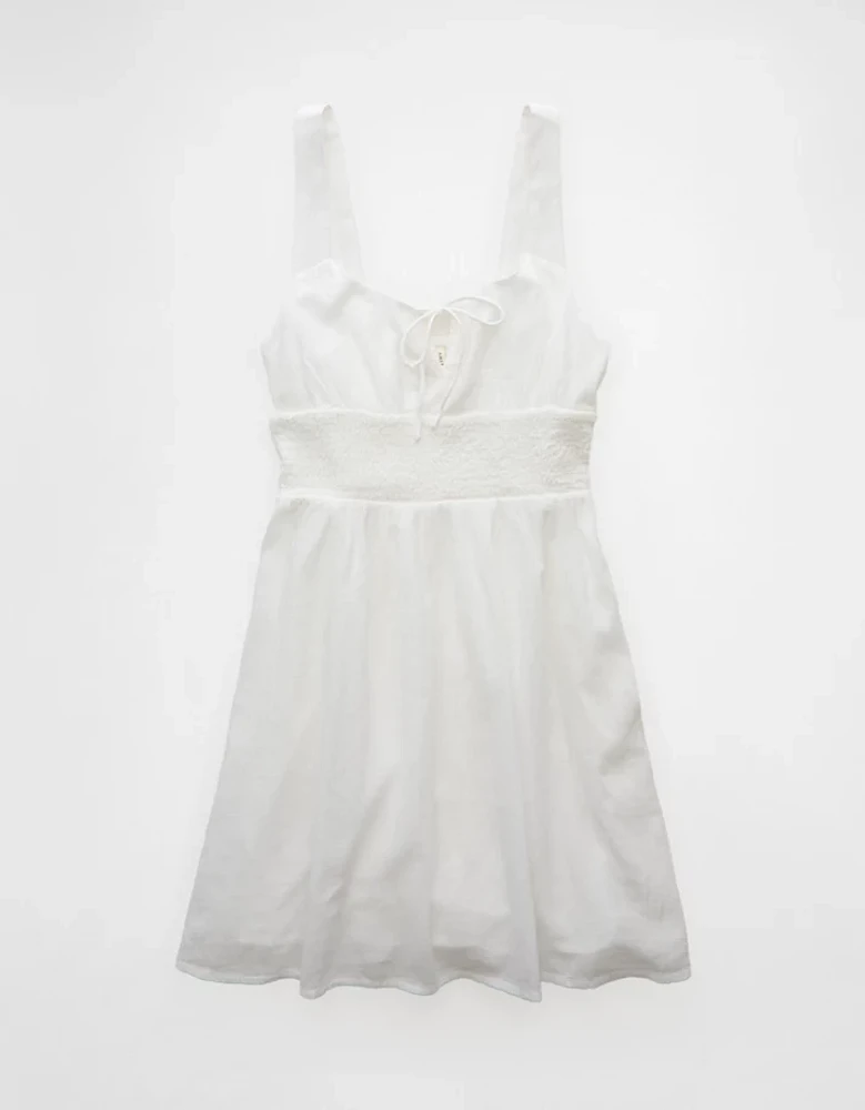 Minirobe avec smocks à la taille AE
