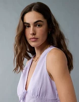 AE Tie Front V-Neck Romper
