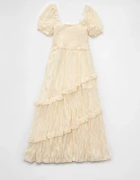 Robe mi-longue avec dentelle AE