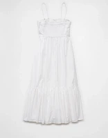 AE Ruched Bodice Strapless Midi Dress