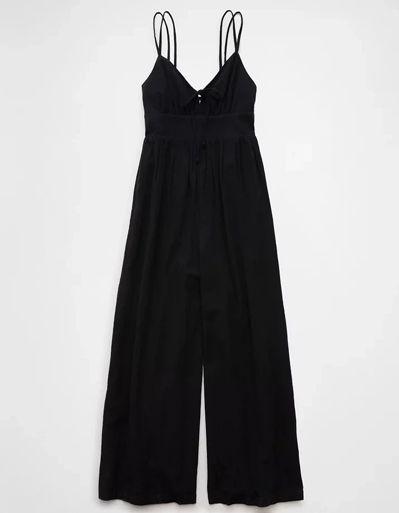 AE V-Neck Wide-Leg Jumpsuit