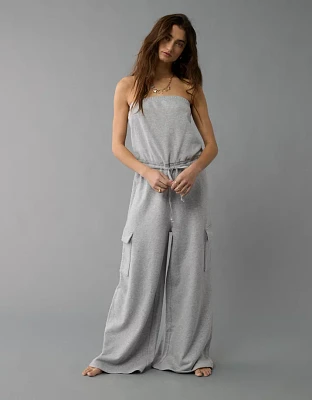 AE Strapless Tube Top Cargo Jumpsuit