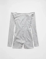 Barboteuse de détente sans couture à épaules dénudées AE