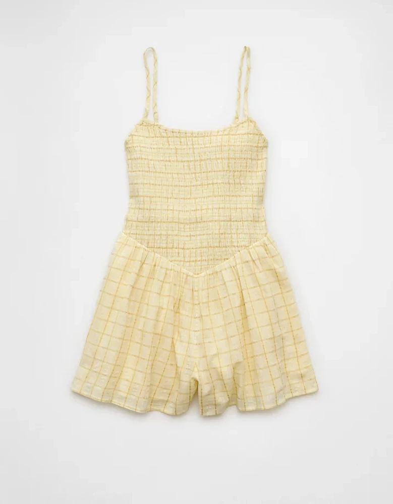 AE Bella Smocked Drop Waist Romper