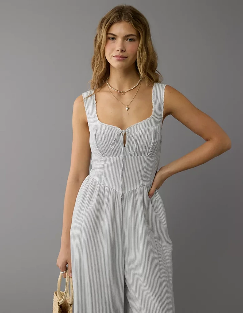 Combinaison-pantalon à haut style corset AE