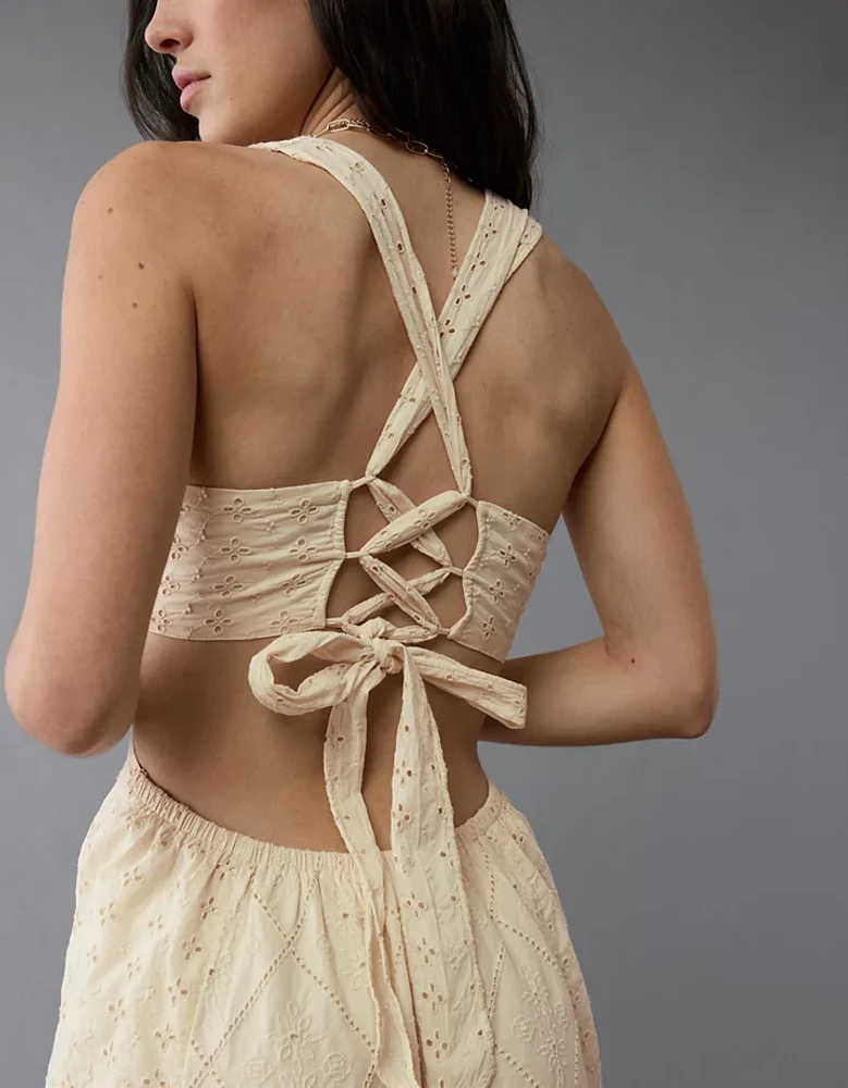 Robe mi-longue avec découpe AE