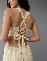 Robe mi-longue avec découpe AE