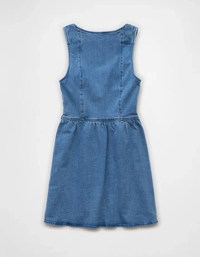 white christmas dresses Isabella Denim Bustier Dress
